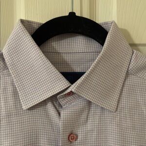 David Donahue Men’s Long Sleeve Oxford Neck 16 Sleeve 32/33